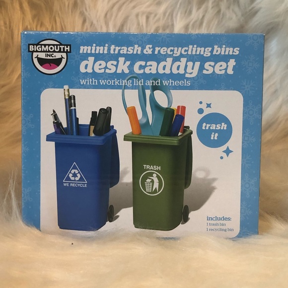 BigMouth Inc Other - NIB Bigmouth Inc mini trash&recycling bin desk set